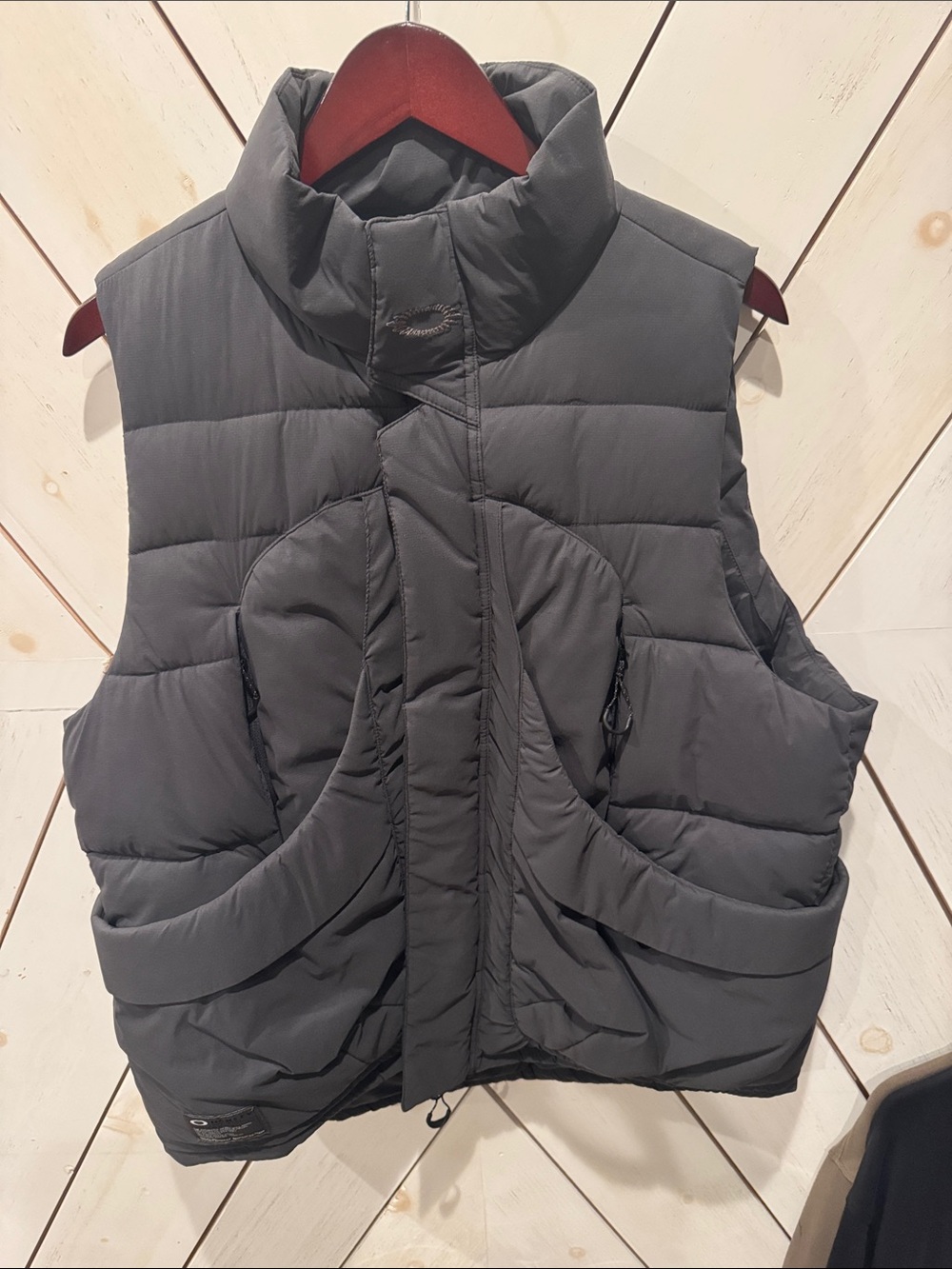 Oakley Charcoal Quilted Puffer Vest